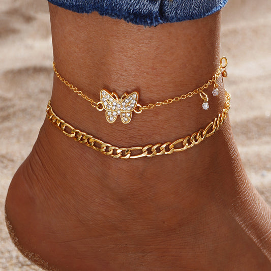 Butterfly Gold Anklet